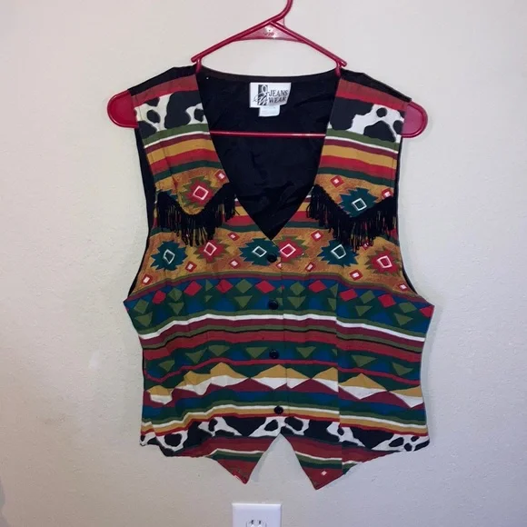 🐄VINTAGE🐄 western vest size medium - Picture 1 of 5